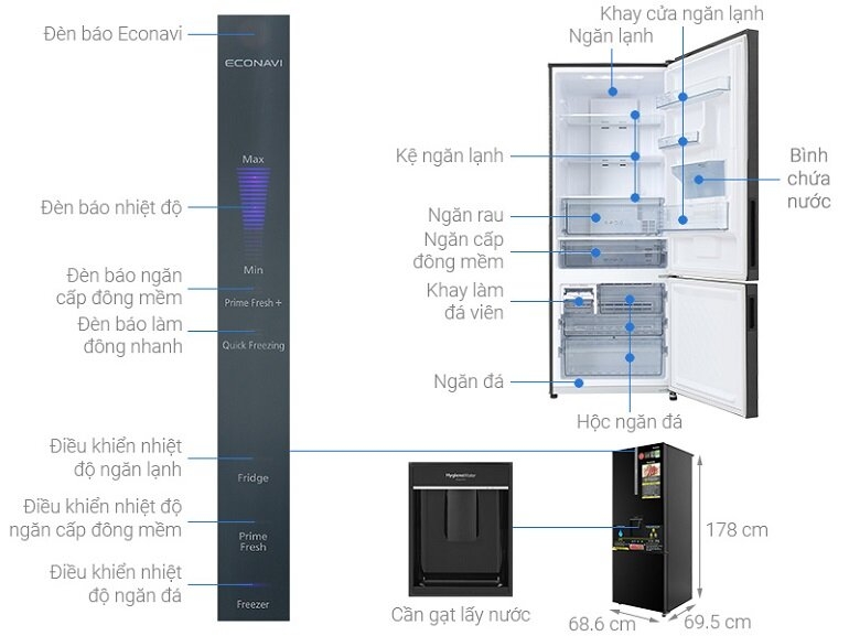 Tủ lạnh Panasonic BXGPKV