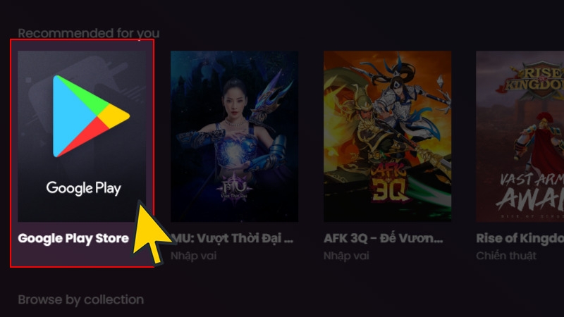 Chọn Google Play Store