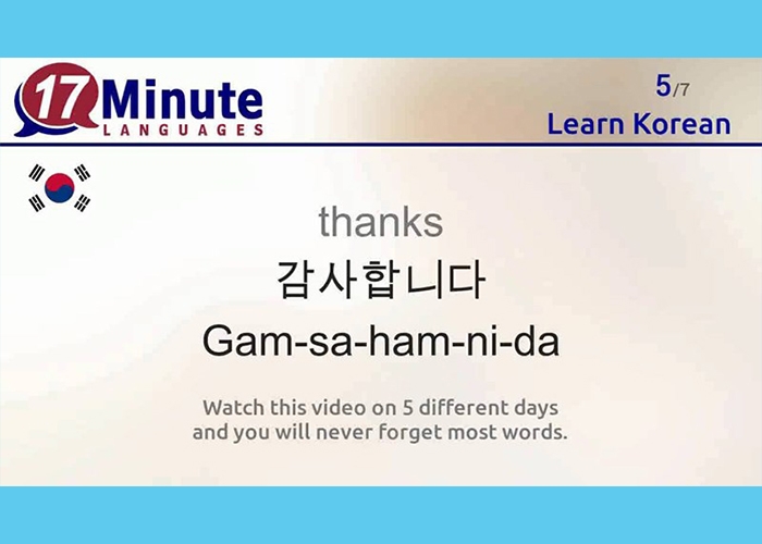 Game học tiếng Hàn 17 Minute Languages