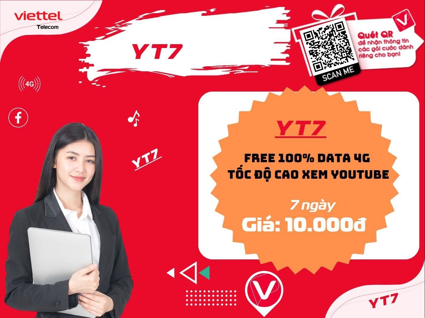 Cách đăng ký các gói cước Viettel YouTube 2