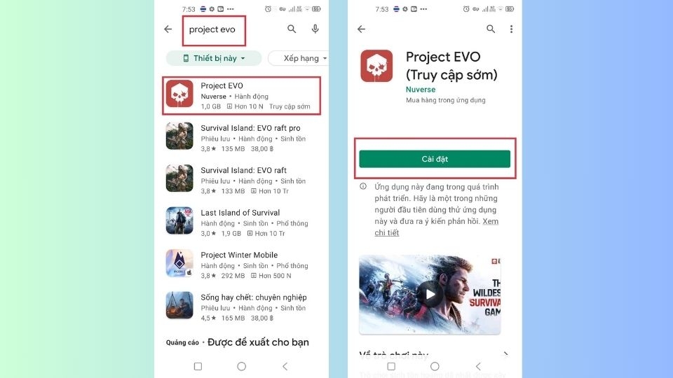 Tải game về máy qua CH Play
