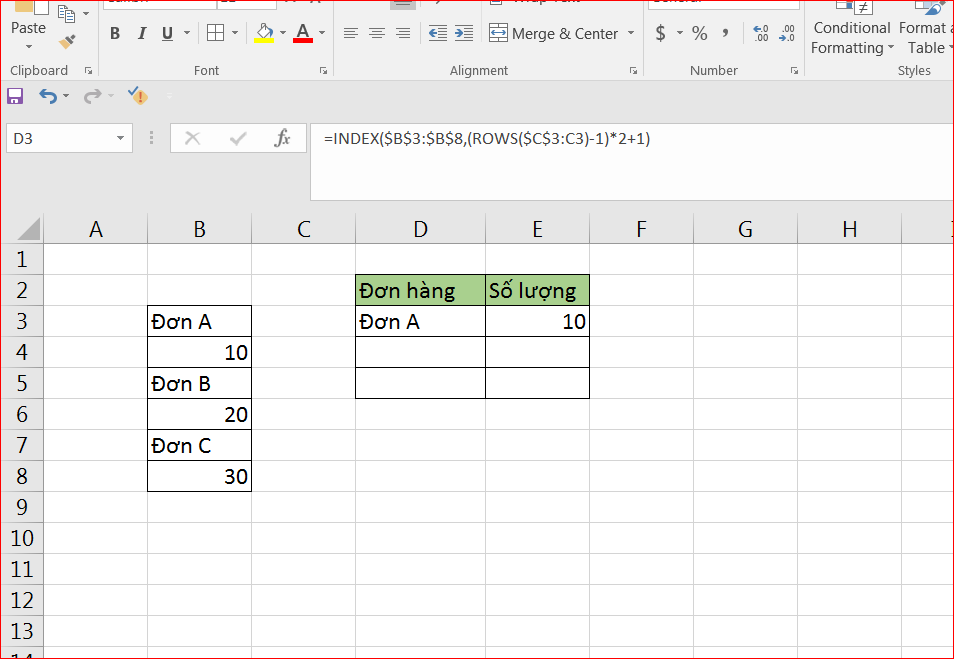 Hướng dẫn sử dụng hàm ROWS trong Excel đơn giản và dễ hiểu 5