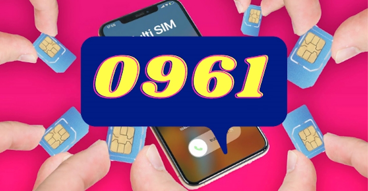 0961 được tạo thành từ các con số lẻ
