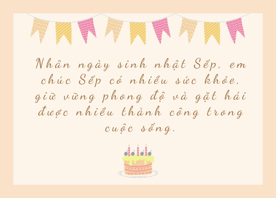 Chúc mừng sinh nhật sếp nam