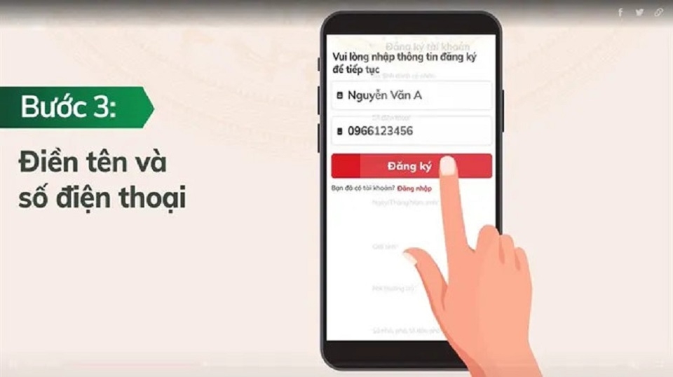 Hướng dẫn đăng nhập vào ứng dụng VNeID bước 3