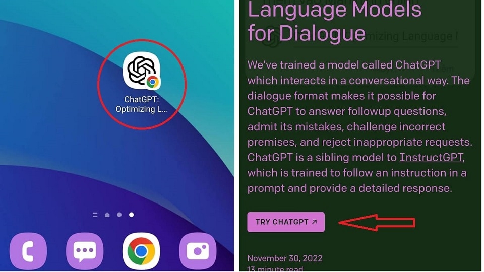 Cài đặt ChatGPT trên điện thoại Android bước 4