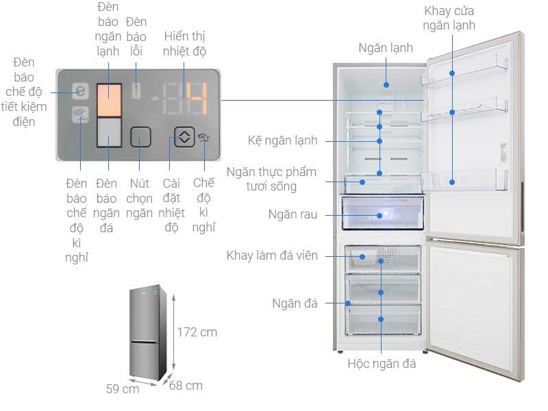 Đánh giá Beko Inverter 323 lít RCNT340I50VZX