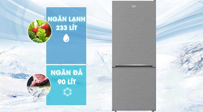 Đánh giá Beko Inverter 323 lít RCNT340I50VZX