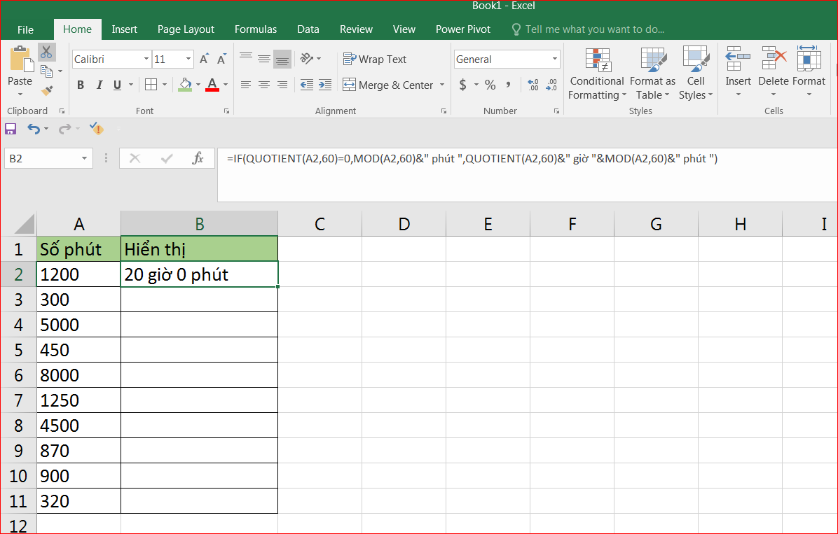 Hướng dẫn sử dụng hàm QUOTIENT trong Excel chia lấy phần nguyên 12