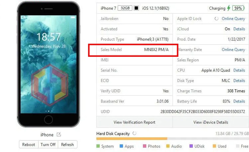 Giải thích các thông số Sale model iPhone