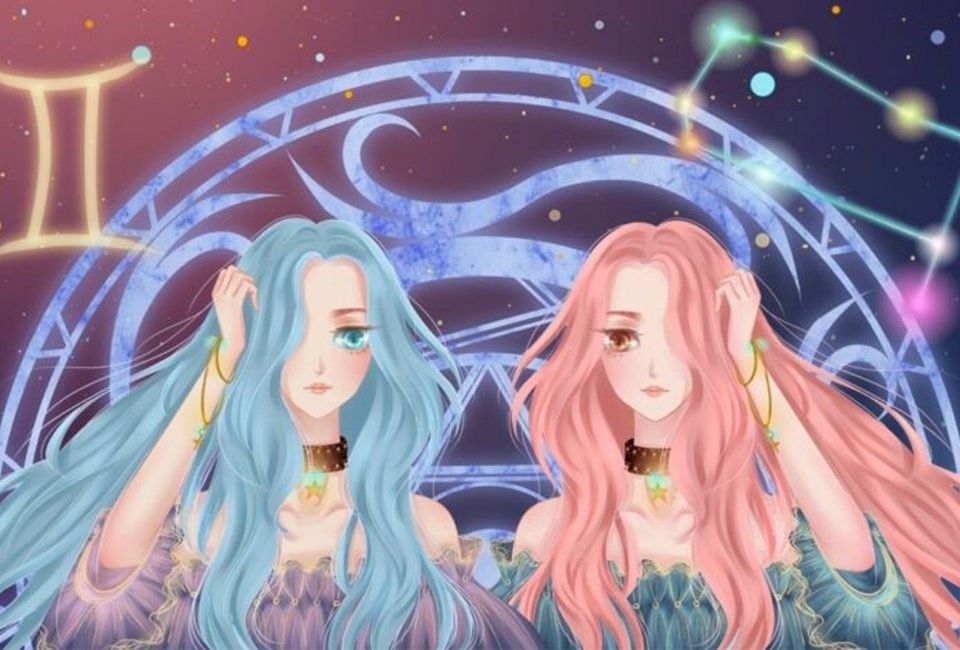 Cung hoàng đạo Song Tử anime art
