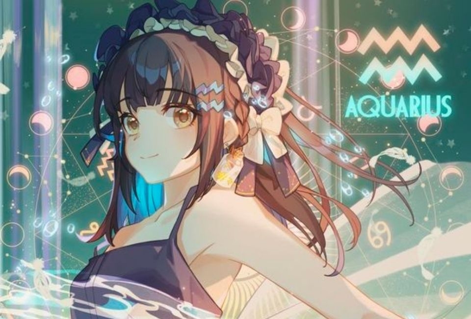 12 cung hoàng đạo anime art Bảo Bình