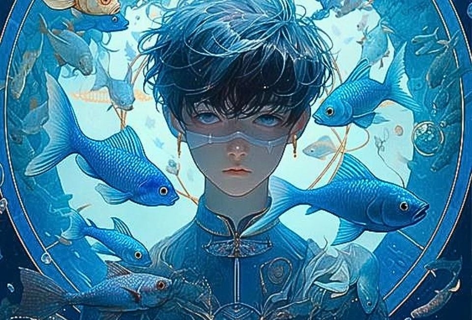 Hình ảnh cung hoàng đạo anime art Song Ngư