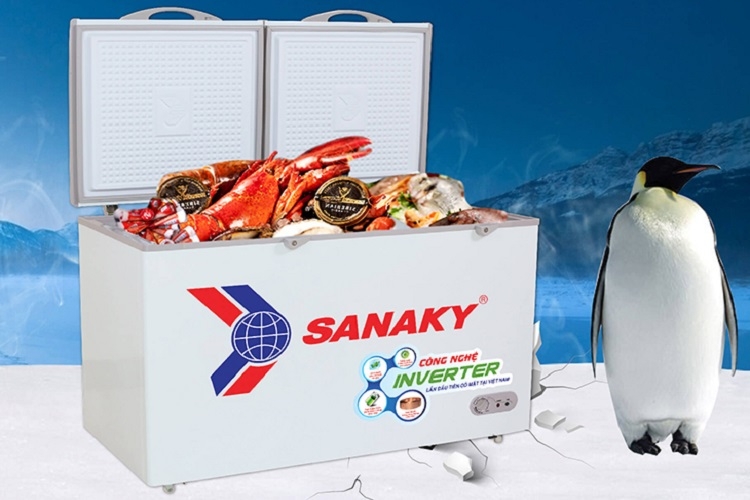 cách sử dụng tủ đông Sanaky 1