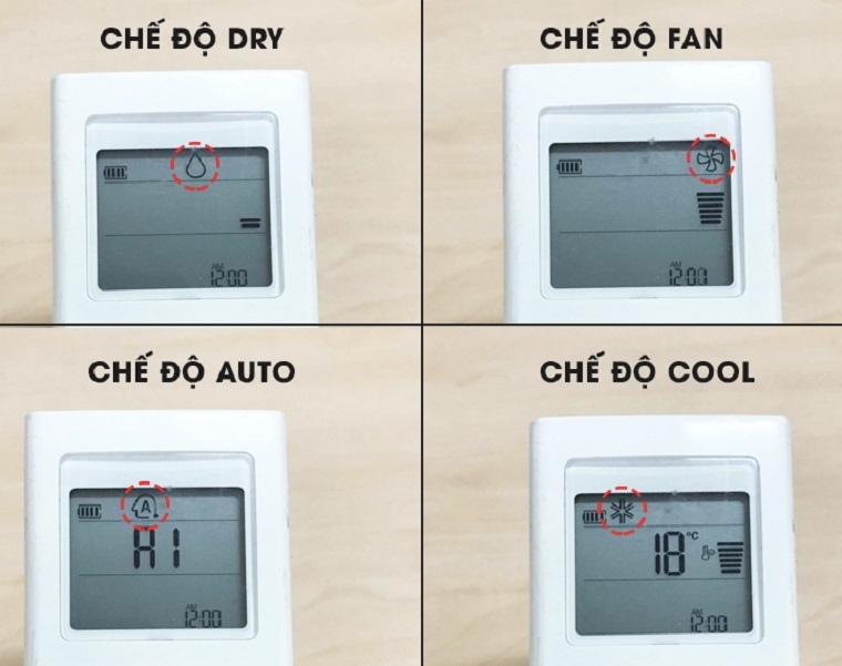 Màn hình hiển thị của máy lạnh LG