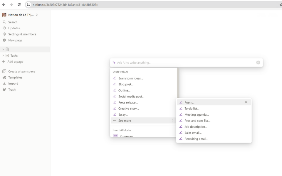 Hướng dẫn đăng ký Notion AI cực đơn giản và nhanh chóng