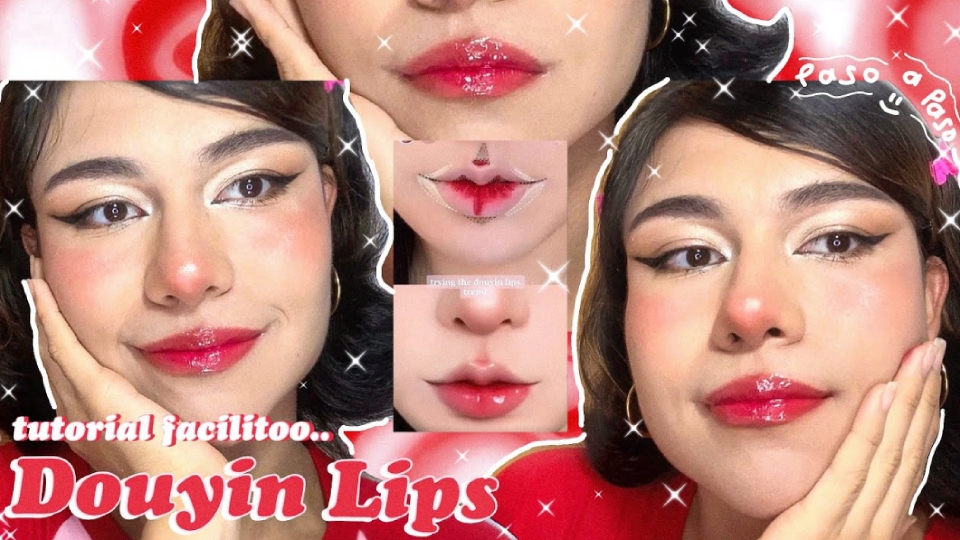 Tạo một đôi môi quyến rũ với kiểu makeup Douyin