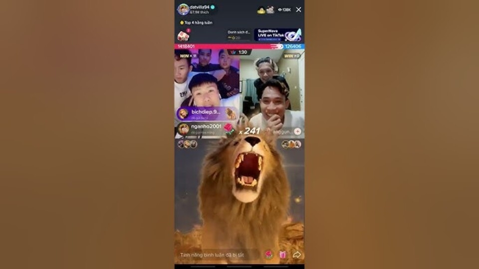 Điều kiện nhận sư tử trên TikTok