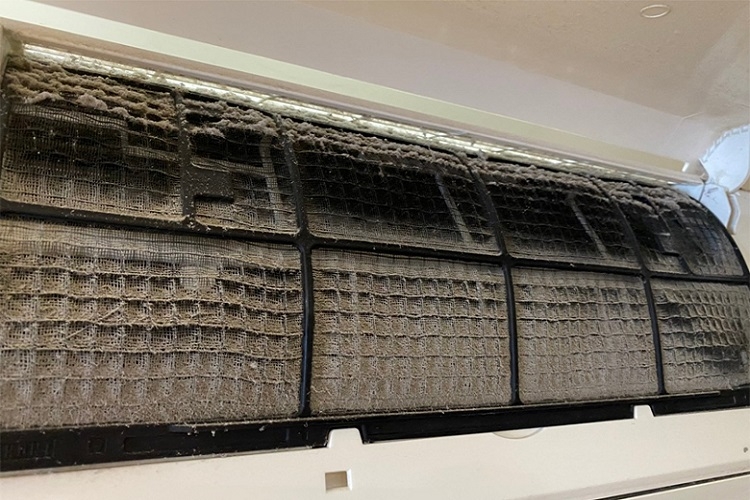 Điều hoà quá bẩn gây cản trở quá trình hoạt động