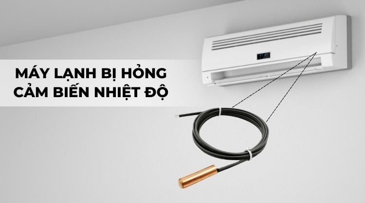 Hỏng cảm biến nhiệt độ dẫn tới tình trạng bật tắt liên tục
