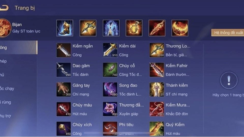 Cách lên đồ cho Bijan
