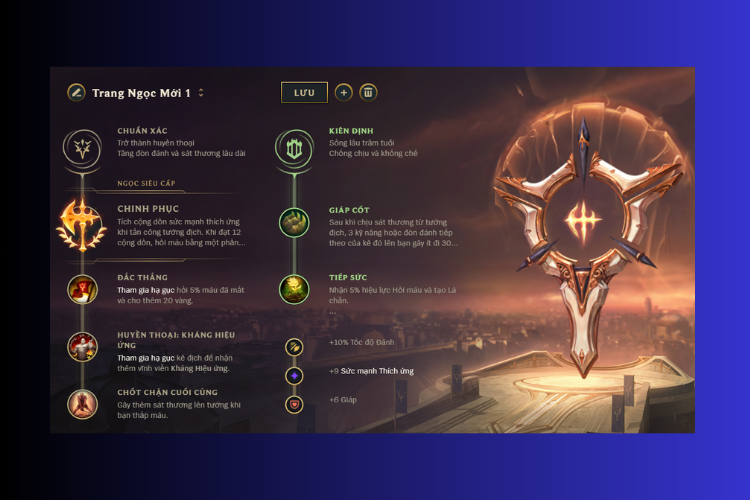 Bảng ngọc bổ trợ