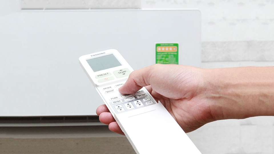 Cách hẹn giờ máy lạnh Toshiba