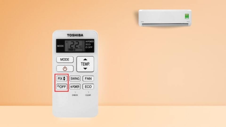 Cách hẹn giờ tắt máy lạnh Toshiba