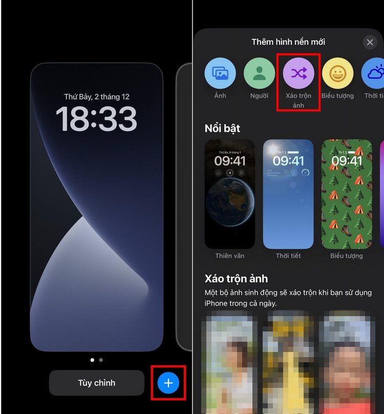 Cài album ảnh làm màn hình khóa iPhone (1)