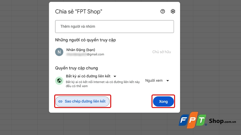 Cách chia sẻ link Google Sheet - hình 6