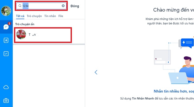 Cách xem tin nhắn ẩn trên Zalo