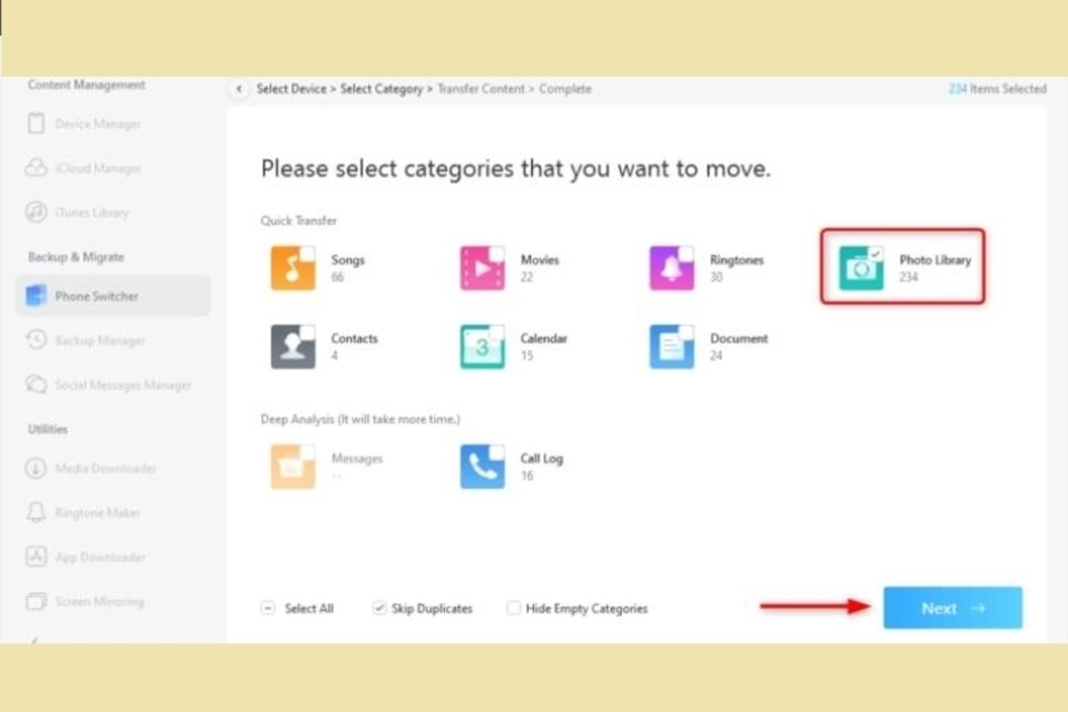 Cách chuyển ảnh từ Android sang iPhone bằng ứng dụng AnyTrans