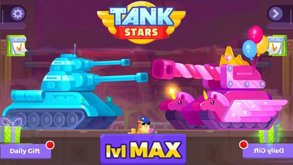  Game xe tăng mang phong cách tối giản Tank Star