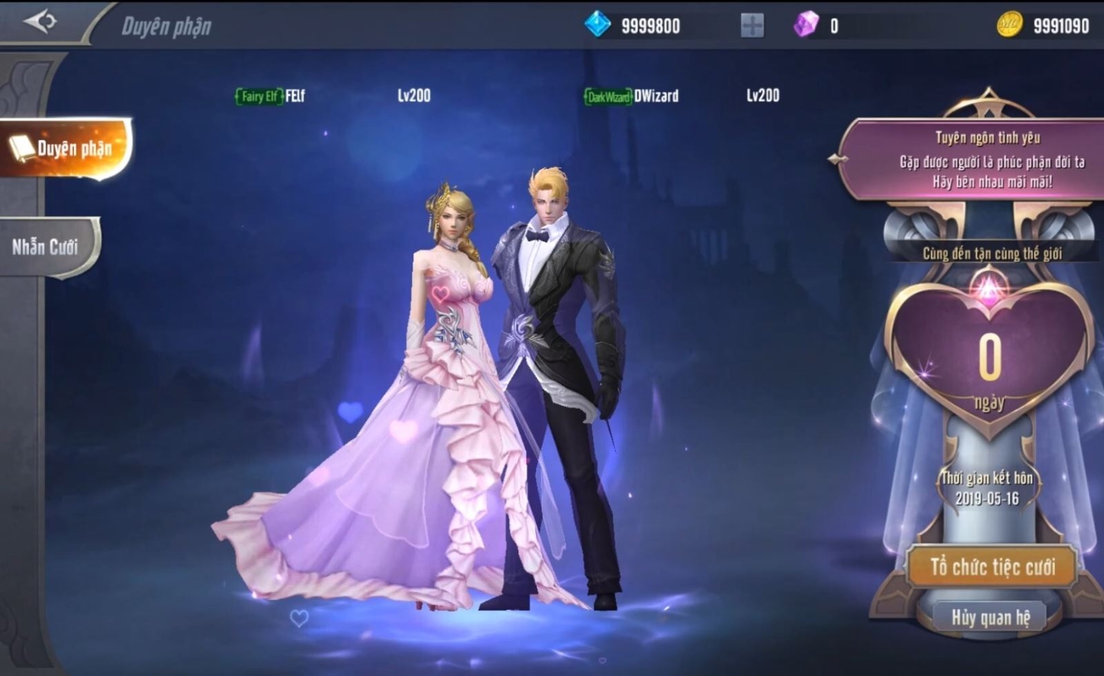 Hệ thống duyên phận trong game