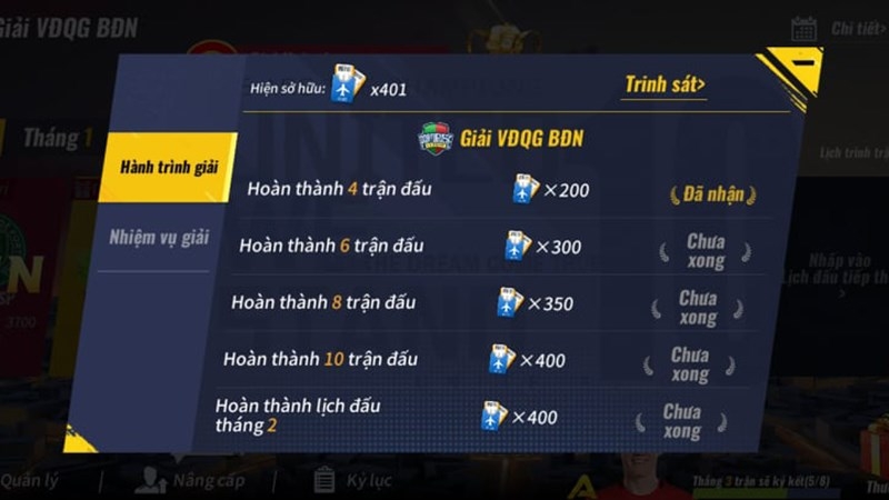 Mục tiêu hoàn thành nhiệm vụ