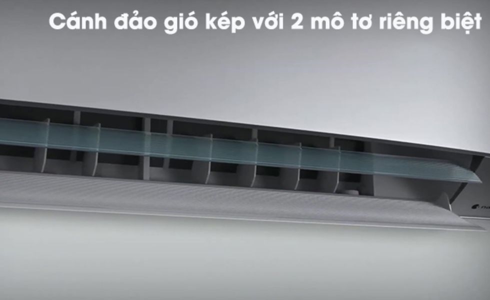 Cánh quạt đảo gió cùng 2 mô tơ