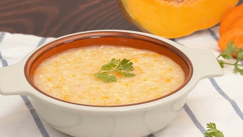 Cháo bí đỏ 1