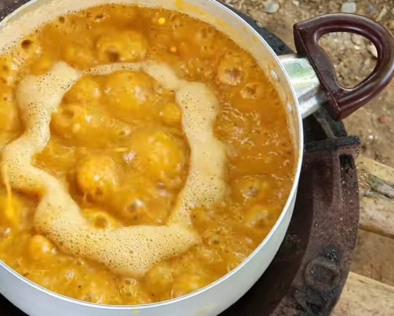 Đun sôi hỗn hợp chẻo