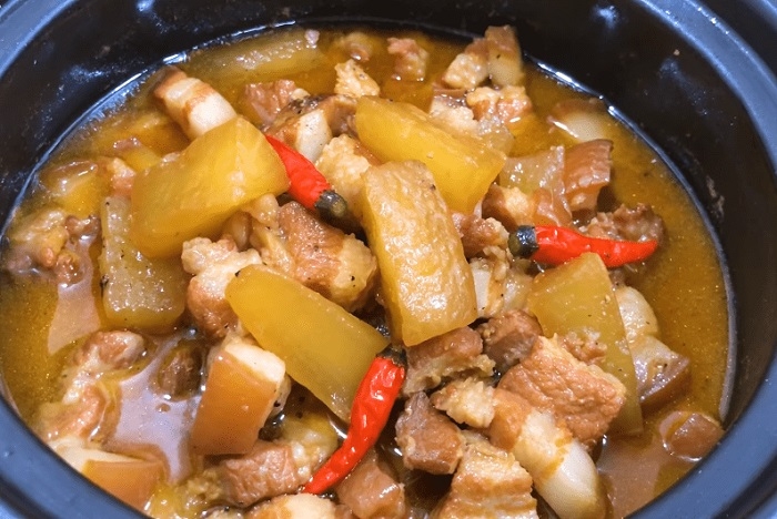 thịt kho củ cải 7