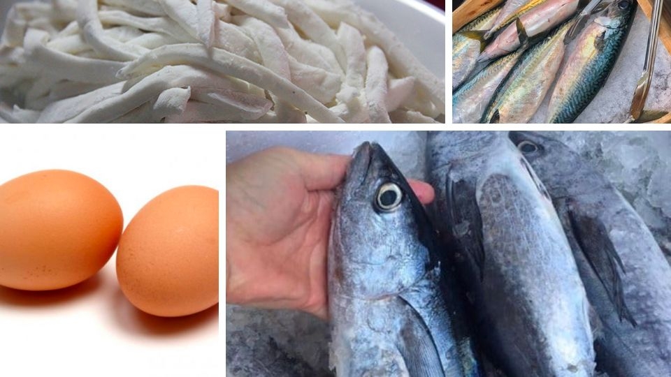 Nguyên liệu nấu bánh canh chả cá Nha Trang