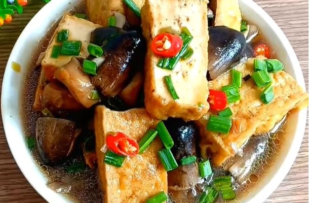 đậu hũ kho nấm rơm - Ảnh 7