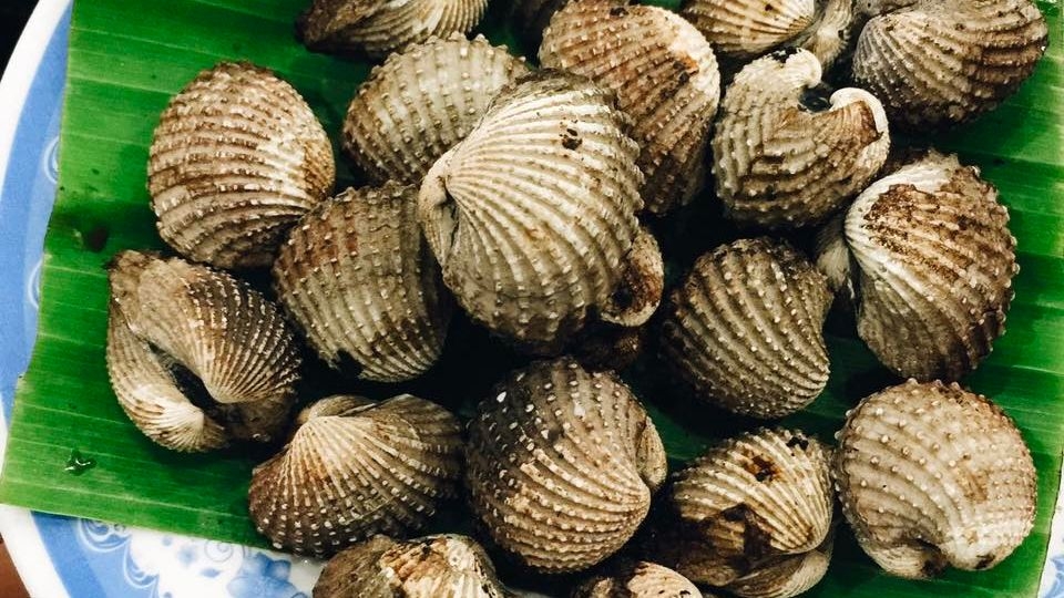 Sò huyết nướng mọi