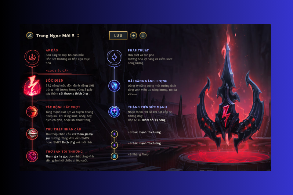 Bảng ngọc bổ trợ