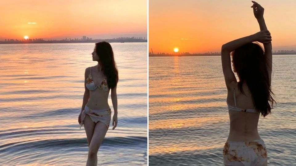 Tạo dáng với bikini