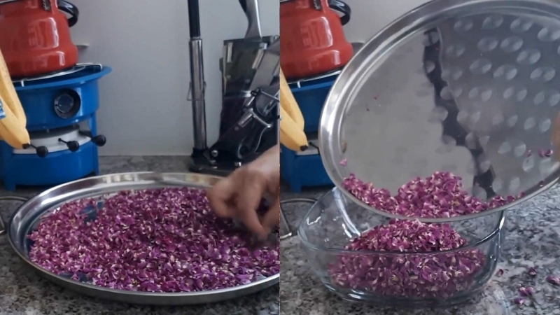 Cách làm mứt hoa hồng từ hoa hồng khô 1