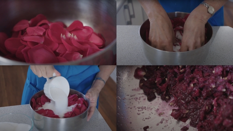 Cách làm mứt hoa hồng từ hoa hồng tươi 1