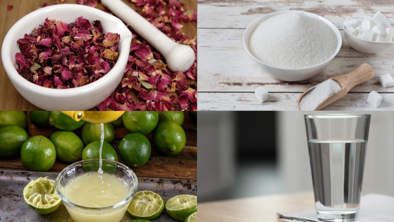 Cách làm mứt hoa hồng từ hoa hồng khô