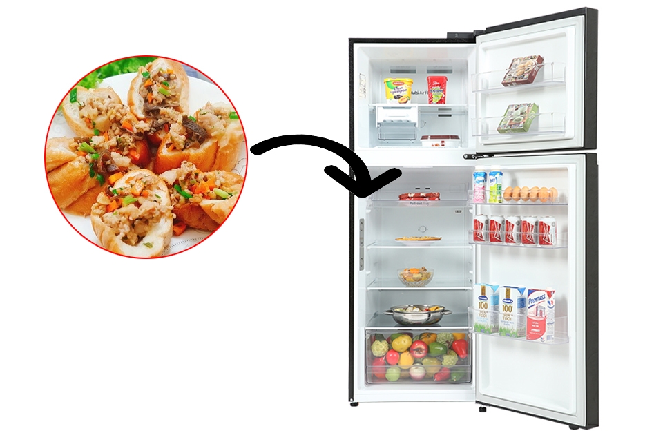 Bảo quản bánh mì hấp trong ngăn mát tủ lạnh.