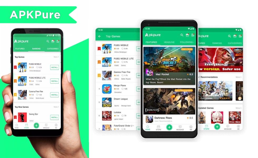 Bạn đợi hoàn tất cài đặt APKPure