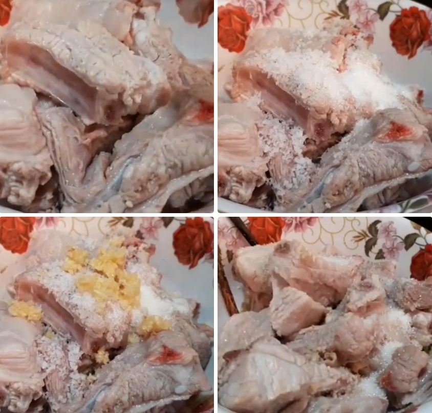 cách ướp sườn chiên 2